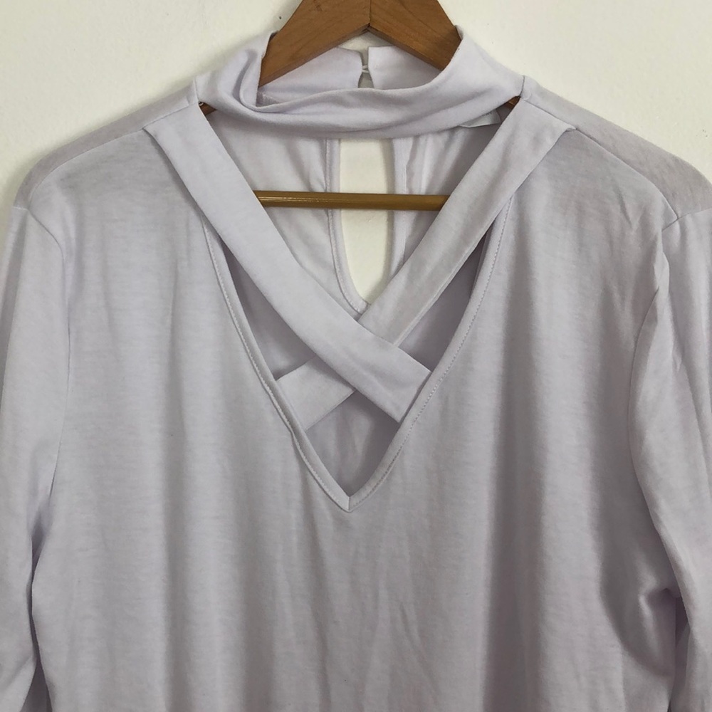New York and Company white bodysuit size XXL - Picture 2 of 5